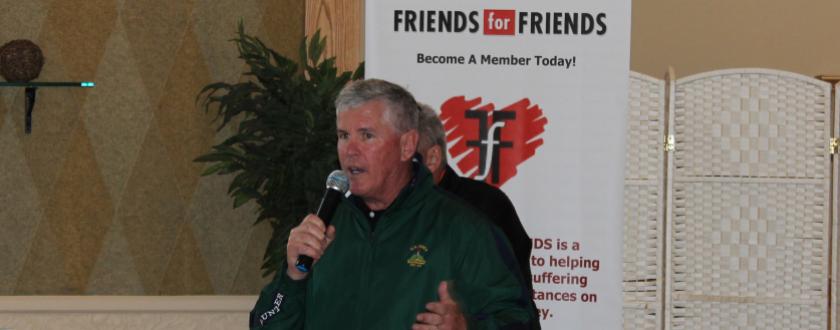 Wolfie Carroll addresses FfF golfers